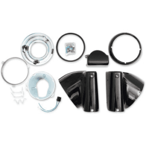 DRAG SPECIALTIES Headlight Nacelle Kit Black 2001-1482