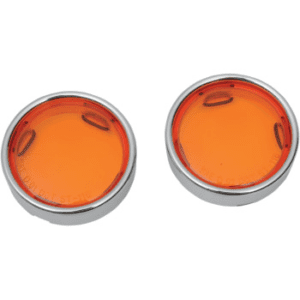 DRAG SPECIALTIES Deuce Style Deep-Dish Bezels - Amber 2020-0548