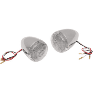 DRAG SPECIALTIES Deuce-Style LED Turn Signal Kit — Turn Signal - Clear/Red - Rear 2020-0278