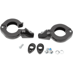 DRAG SPECIALTIES Turn Signal Fork Clamps 41mm - Black 2020-1270