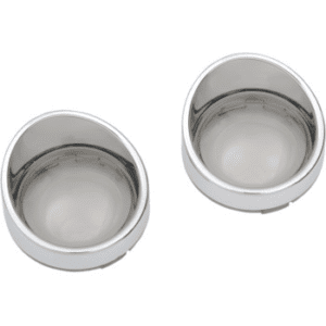 DRAG SPECIALTIES Visor-Style Bezel and Lens for Deuce-Style Turn Signals - Smoke 2020-0399