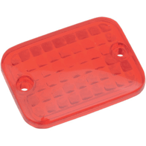 DRAG SPECIALTIES Rectangular Marker Lights — Lens - Red 2040-0302