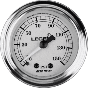 LEGEND SUSPENSION Fairing Mounted LED Backlit PSI Gauges - Silver 2212-0485