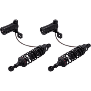 PROGRESSIVE SUSPENSION 990 Series Shocks with Remote Reservoir - Black - Standard - 12" 990-2001