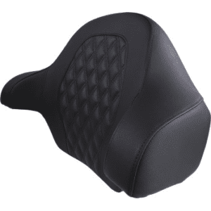 SADDLEMEN Tour Pak® Backrest Pad - RoadSofa - Lattice Stitched Seat - Black - FL '14-'23 814-07-TPACK-LS