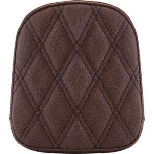 SADDLEMEN Sissy Bar Pad - Lattice Stitched - Brown FL '99-'22 040745