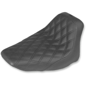 SADDLEMEN Renegade Lattice Stitch Solo Seat - Black - FLST '06-'17 806-15-002LS