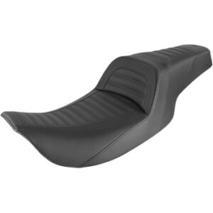 SADDLEMEN Slim Roll & Pleat Seat - Black 897-06-161