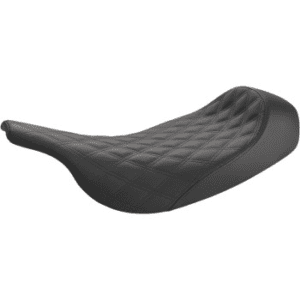 SADDLEMEN Renegade Lattice Stitch Solo Seat - Black - FL '97-'07 897-07-002LS