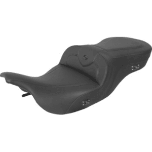 SADDLEMEN Heated RoadSofa™ Seat - Without Backrest - Black W/Black Stitching 897-07-187HCT