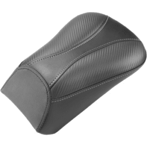 SADDLEMEN Dominator Pillion Pad - Standard Reach - Black w/ Gray Stitching 800-01-0162