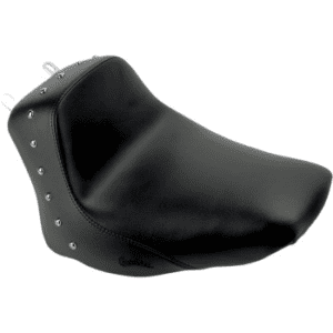 SADDLEMEN Heels Down Solo Seat - Without Backrest - Studded - Black - FLSTC 806-15-0011