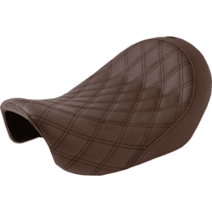 SADDLEMEN Renegade Lattice Stitch Solo Seat - Brown - Dyna '06-'17 806-04-002BLS