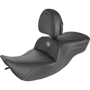 SADDLEMEN Roadsofa™ Carbon Fiber Seat - with Backrest 897-06-185BR