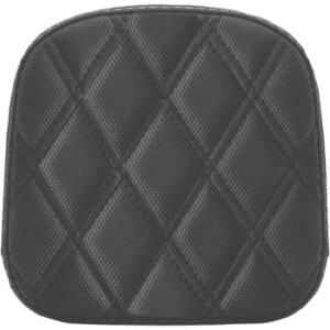 SADDLEMEN Sissy Bar Pad - Lattice Stitched - Black 0407SDC