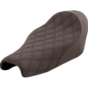 SADDLEMEN Renegade Lattice Stitch Solo Seat - Brown - XL '04-'20 807-11-002BLS