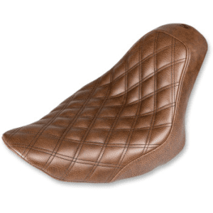 SADDLEMEN Renegade Lattice Stitch Solo Seat - Brown - FL/FX '06-'17 806-12-002BLS