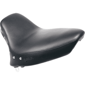 SADDLEMEN Renegade™ Solo Seat - Smooth - Studded - Black - Softail 884-01-001