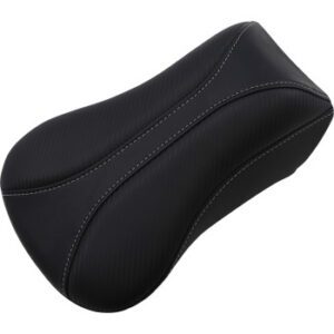 SADDLEMEN Dominator Pillion Pad - Standard Reach - Black w/ Gray Stitching 806-04-0162