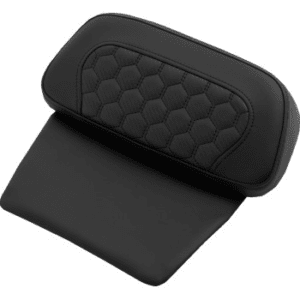 SADDLEMEN Honeycomb Chopped Tour Pak Pad - Black Stitching - FLH/FLT '14-'24 814-07C-HC-BLK