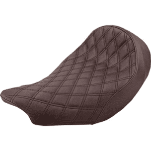 SADDLEMEN Renegade Lattice Stitch Solo Seat - Brown - Indian '14-'19 I14-07-002BLS