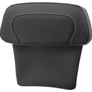 SADDLEMEN Chopped Tour Pak Backrest Pads - Carbon Fiber Inset - FLT/FLH '14-'23 814-07-CPACK-CF