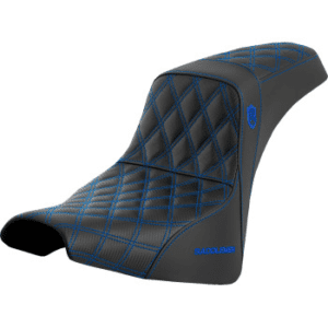 SADDLEMEN Pro Series SDC Performance Grip Seat - without Backrest - Blue Stitch - FXBB/FXST '18-'23 SC81830BLU