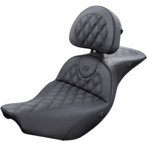 SADDLEMEN Roadsofa™ Lattice Stitch Heated Seat - Heated - Black - Indian I14-07-182BRHCT