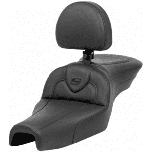 SADDLEMEN Roadsofa™ Standard Reach Seat - with Backrest - Black - XL '04-'22 807-03-187BR